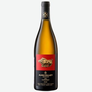Вино тихое белое сухое ЗГУ Крым Alma Valley ШАРДОНЕ РЕЗЕРВ 2016 0.75 л