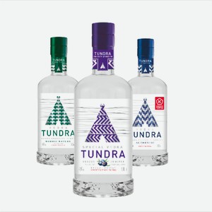 Водка ТУНДРА в ассортименте 0,5л