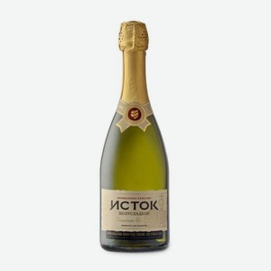 ИСТОК Вино Игристое Белое Полусладкое 0.75л