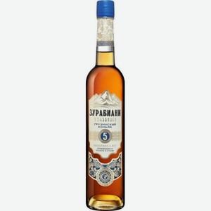 Коньяк Зурабиани 5 лет 0.5л
