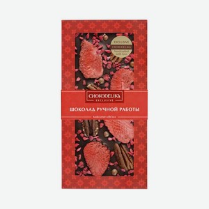Шоколад Шоколад темный с украшением  Клубника, пекан, малина  0.1кг