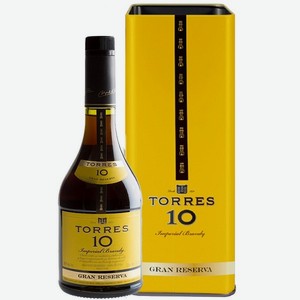 Бренди Торрес 10 Гран Резерва 38% 0,5л А,1,2,6