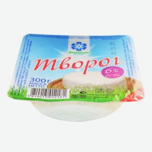 Творог Витебск 6% 300г шайба