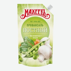 Майонез Махеев Постный 390мл Дой-пак