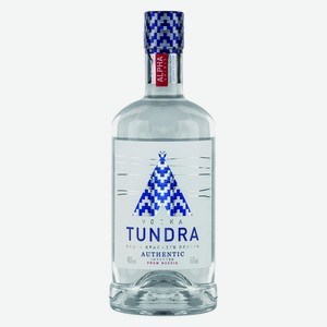 Водка  ТУНДРА АУТЕНТИК.ВОДКА КРАЙНЕГО СЕВЕРА  0,5л 40%