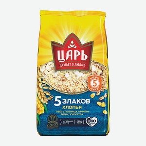 Хлопья из 5-х злаков  Царь  400г