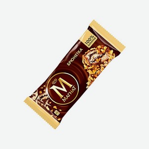 Мороженое ИНМАРКО МАГНАТ Брюнетка с грецким орехом 74г БЗМЖ