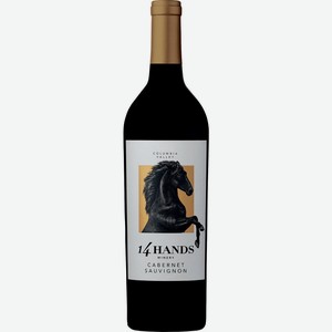 Вино 14 Хэндз, Каберне Совиньон, 2018, 2018, 750 мл, Красное, Полусухое