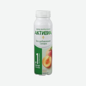 Йогурт АКТИБИО 260г Яблоко персик БЗМЖ