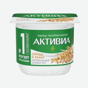 Йогурт АКТИВИЯ 130г Отруби злаки БЗМЖ