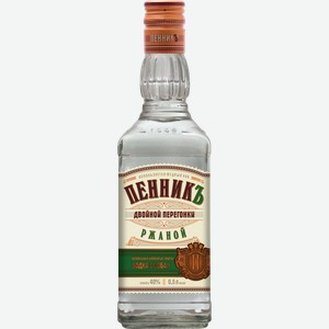 Водка Пенник Двойной Перегонки Ржаной, 40%, 0.5л, Россия
