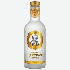 Водка Царская Золотая, 40%, 0.5л, Россия