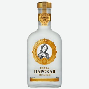 Водка Царская Золотая, 40%, 0.375л, Россия