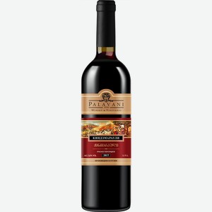 Вино Палавани Киндзмараули, красное полусладкое, 12%, 0.75л, Грузия