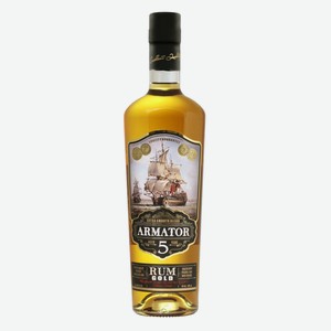 Ром Арматор Золотой, 40%, 0.5л, Россия