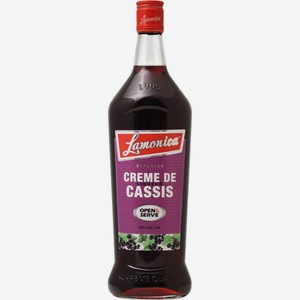 Ликер Ламоника Крем де Кассис, 15%, 0.85л, Россия