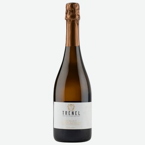 Игристое Креман де Бургонь Тренель, белое экстра брют, 12%, 0.75л, Франция