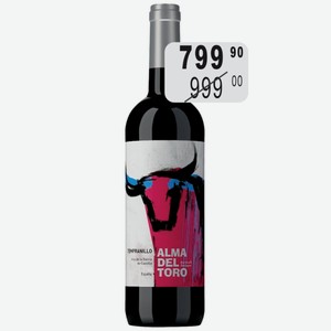 Вино Альма дель Торо Темпранильо крас.сух. 13% 0,75л