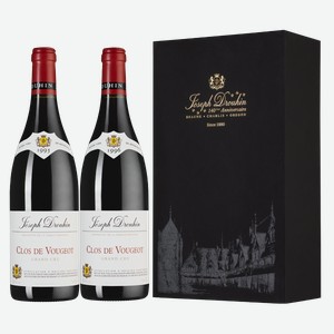 Вино Joseph Drouhin Clos de Vougeot Grand Cru в подарочной упаковке 0.75 л.