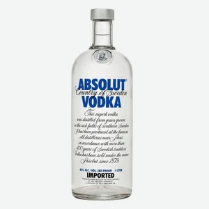 Водка Absolut 40% 1л