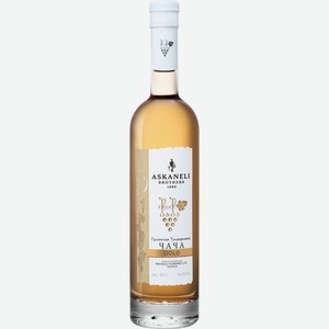 Водка Askaneli Brothers Gold Чача виноградная 45%, 0.5 л, подарочная упаковка