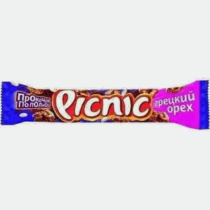 Шоколадный Батончик Picnic Грецкий Орех 52г