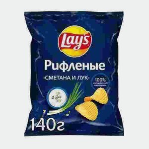 Чипсы Lays Сметана Лук 140г