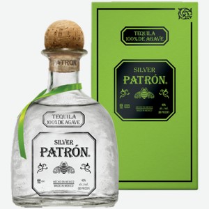 Текила Patron Silver 0,75 л в подарочной упаковке