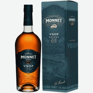 Коньяк Monnet VSOP 4 года 0,7 л в подарочной упаковке