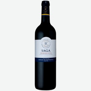 Вино Saga Domaine Barons de Rothschild Bordeaux красное сухое 0,75 л