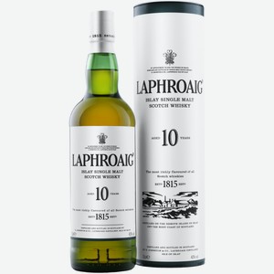 Виски Laphroaig Single Malt 10 лет 0,7 л в подарочной упаковке