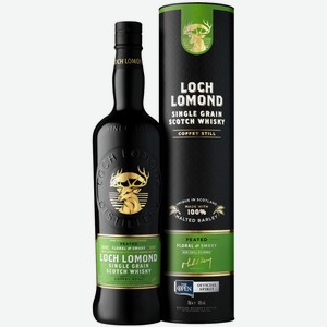 Виски Loch Lomond Single Grain Peated 0,7 л в подарочной упаковке