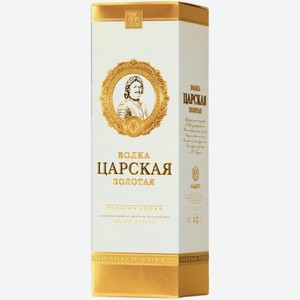 Водка Царская золотая 1,75 л в подарочной упаковке