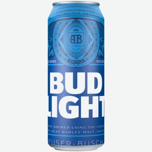 Пиво BUD Light светлое 0,45 л банка