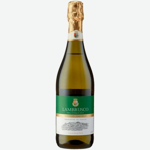 Вино игристое Paesano Lambrusco белое полусладкое 0,75 л