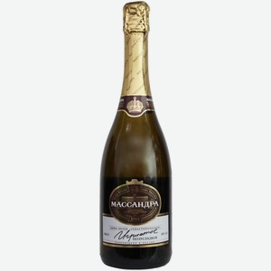 Вино игристое Массандра белое полусладкое 0,75 л