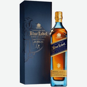 Виски Johnnie Walker Blue Label 0,75 л в подарочной упаковке