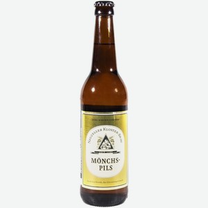 Пиво Neuzeller Kloster Brau Monchs Pils светлое 0,5 л ст/б