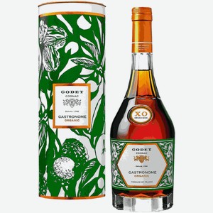 Коньяк Godet Gastronome Organic XO 0,7 л в подарочной упаковке