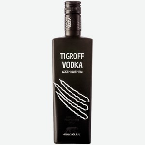 Водка Тигрофф с Женьшенем 0,5 л