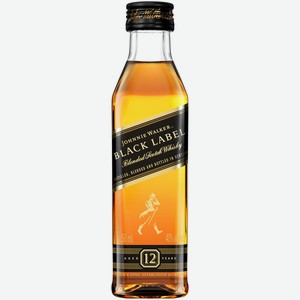 Виски Johnnie Walker Black Label 12 лет 0,05 л