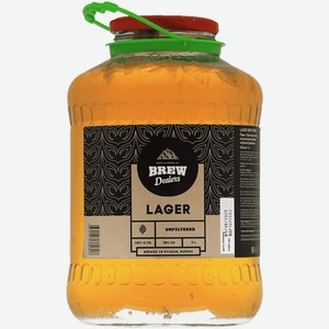 Пиво Brew Dealers Lager светлое 3 л