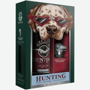 Ликер Beluga Hunting Berry Bitter 0,7 л в подарочной упаковке + гейзер