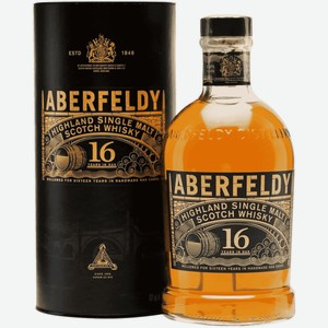 Виски Aberfeldy 16 лет 0,7л в подарочной упаковке