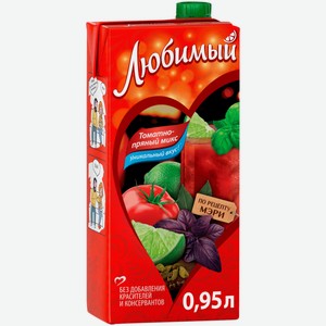 Напиток сокосодержащий Любимый Томатно-пряный микс 0,95 л
