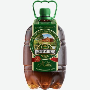 Пиво Трехсосенское Живое светлое 1,3 л ПЭТ