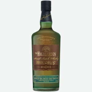 Виски The Highgarden Reserve 7 лет 0,5 л