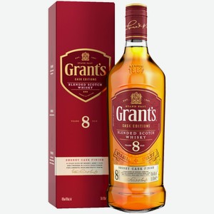 Виски Grant s Sherry Cask Edition 8 лет 0,7 л в подарочной упаковке