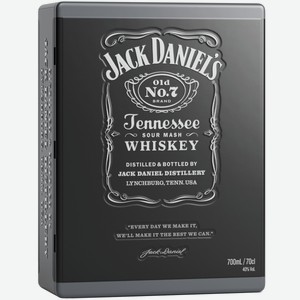 Виски Jack Daniel s 0,7 л в подарочной упаковке + 2 стакана