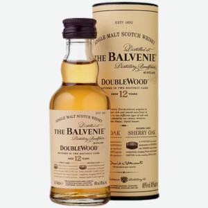 Виски The Balvenie Doublewood 12 лет 0,05 л в подарочной упаковке